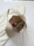 Large Straw Bag Vacation Letter Embroidered Magnet Paper