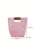 Mini Satchel Bag Colorblock Transparent PVC