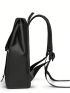 Letter Graphic Casual Daypack Black Flap