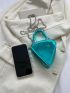 Mini Novelty Bag Triangle Design Minimalist Black