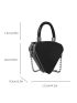 Mini Novelty Bag Triangle Design Minimalist Black