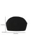 Small Dome Bag Minimalist Solid Black Felt