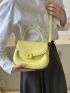 Minimalist Flap Square Bag Fashion Yellow