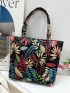 Plant Pattern Shopper Bag