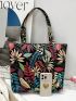 Plant Pattern Shopper Bag