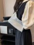 Small Baguette Bag Clear Design Solid Color PVC