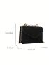 Mini Square Bag Studded Decor Flap Chain Strap
