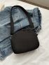 Planet Embroidery Small Canvas Bag Casual Women's Crossbody Bag Casual Mobile Phone Bag