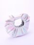 Medium Ruched Bag Sequins Decor Glamorous For Party, Perfect Bride Purse For Wedding, Prom & Party Events