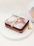 Tie Dye Small Wallet PU Zipper Around Fashionable