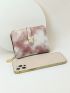 Tie Dye Small Wallet PU Zipper Around Fashionable