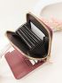 Tie Dye Small Wallet PU Zipper Around Fashionable