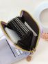 Tie Dye Small Wallet PU Zipper Around Fashionable