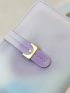 Tie Dye Small Wallet PU Zipper Around Fashionable