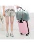For Spirit Airlines Foldable Travel Duffel Bag Tote Carry on Luggage Sport Duffle Weekender Overnight for Women and Girls (Mint Green)