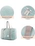 For Spirit Airlines Foldable Travel Duffel Bag Tote Carry on Luggage Sport Duffle Weekender Overnight for Women and Girls (Mint Green)
