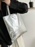 Medium Shoulder Tote Bag Metallic Funky