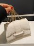 Lady Handbag Crocodile Embossed Square Bag Metal Chain Shoulder Bag Mini Change Purse