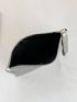 Metallic Crocodile Embossed Square Bag Zipper Funky