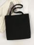 Cherry & Slogan Graphic Shopper Bag Double Handle Preppy