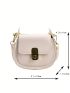 Mini Minimalist Saddle Bag Twist Lock Flap