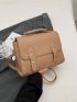 Minimalist Flap Square Bag Top Handle Small