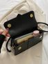 Mini Flap Square Bag Minimalist With Top Handle