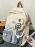 Students Backpack School Bag For Women With Small Pouch