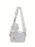Mini Square Bag Metallic Pattern With Coin Purse
