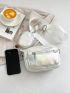 Mini Square Bag Metallic Pattern With Coin Purse