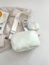 Mini Square Bag Metallic Pattern With Coin Purse