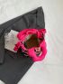 Mini Bucket Bag Colorblock Cartoon Graphic Top Handle