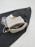 Fashion Square Crossbody Bag, Buckle Decor Shoulder Bag