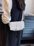 Fashion Square Crossbody Bag, Buckle Decor Shoulder Bag
