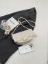 Fashion Square Crossbody Bag, Buckle Decor Shoulder Bag