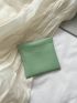 Minimalist Coin Purse Solid Color Self-Closing PU
