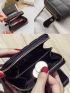 Square Men Women PU Wallet Short Card Holder Purse Money Women Clutch ID Credit Card Holder