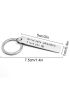 Mother's Day Gift For Mom Drive Safe Keychain Keyring Men Women Stainless Steel Bag Pendant Key Chain