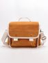 Girls Retro Simple Shoulder Bag, Fashionable Versatile Women's Bag, Waterproof Large Capacity Crossbody Bag