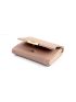 Stitch Detail Small Wallet Trifold Metal Decor