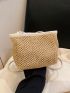 Fashion All-Match Square Bag Woven Messenger Bag