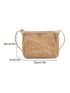 Fashion All-Match Square Bag Woven Messenger Bag