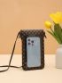 Mini Geometric Graphic Flap Square Bag Twist Lock