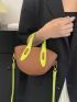 Two Tone Double Handle Novelty Bag Small