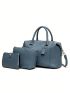 3pcs Bag Set Tote Bag Square Bag Coin Purse Vintage, Best Work Bag For Women