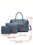 3pcs Bag Set Tote Bag Square Bag Coin Purse Vintage, Best Work Bag For Women
