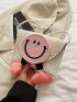 Mini Cartoon Design Flap Straw Bag Cute