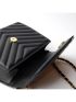 Chain Crossbody Bag Women Retro All-Match Hasp Texture Pu Shoulder Bag Fashion