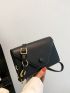 Mini Minimalist Flap Square Bag Solid Color