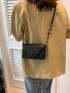 Mini Minimalist Flap Square Bag Solid Color